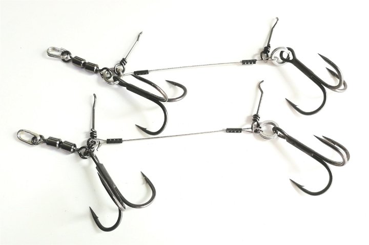 Double Swivel Stinger Rig XL | 19-25cm 2x Stinger Rig 2/0 BKK Spear-21 SS