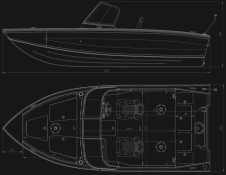 VIZION 470 ALUMĪNIJA MOTORLAIVA