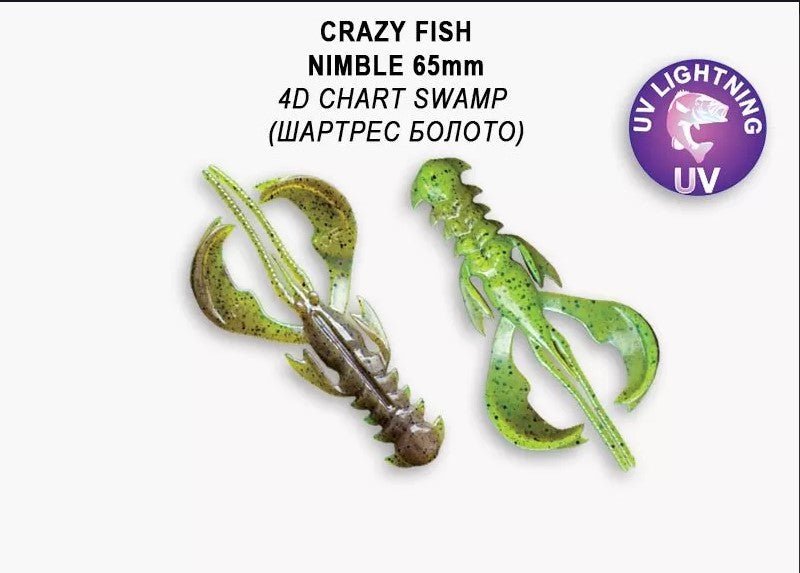 Crazy Fish Nimble 65mm - Ratter BaitsCrazy Fish Nimble 65mmCrazy Fish