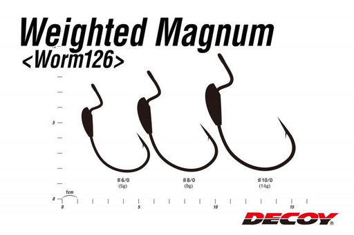 Decoy Weighted Magnum Worm 126 - Ratter BaitsDecoy Weighted Magnum Worm 126Decoy